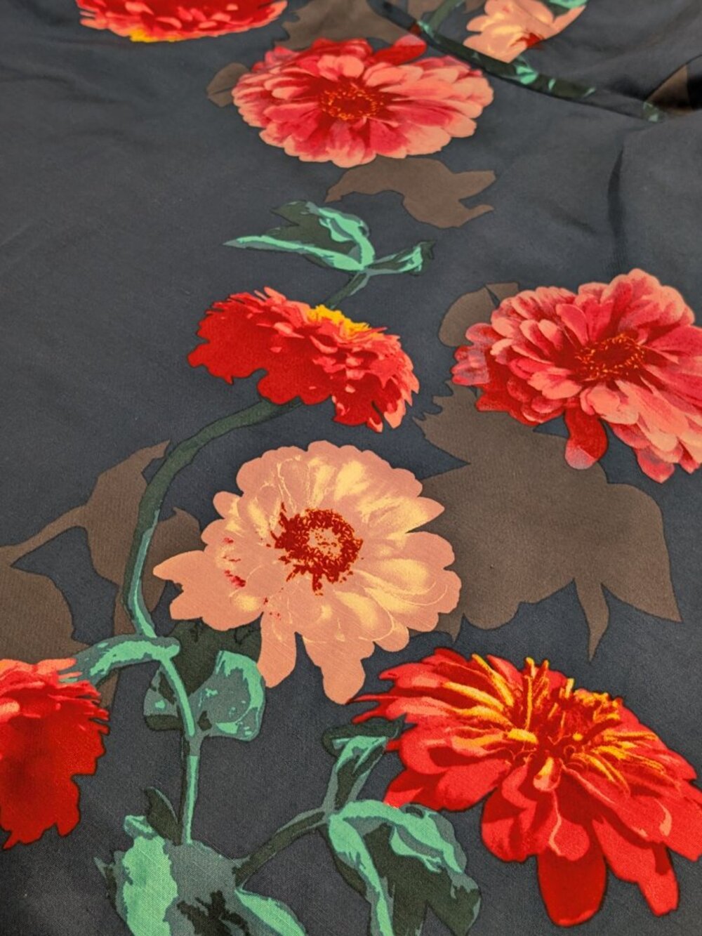 Banana Republic navy floral zinnia dress - Picture 7 of 9